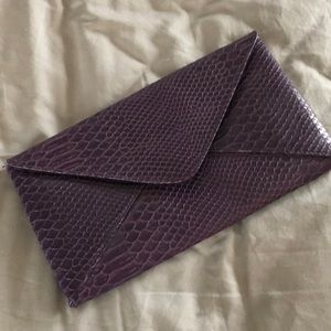 Jessica McClintock Purple Snake Evening Bag